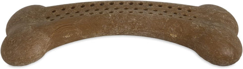 Pet Qwerks Flavorit Wood BarkBone, Fillable Dog Bone for Moderate Chewers, Mint Flavor, 6.75"