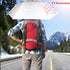 Luwint Head Umbrella Hat, Compact Folding Hands-Free Hat Umbrella for Adults, 36 Inch, Rain Sun Protection