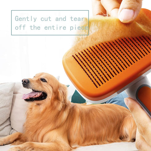PET SELF-Cleaning Slicker Brush