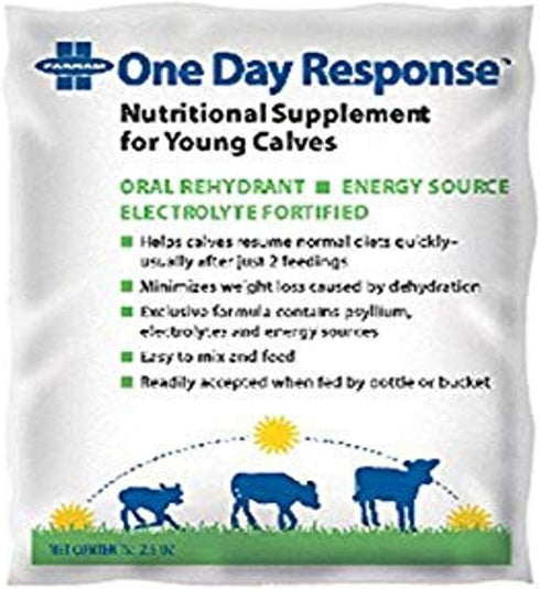 Farnam One Day Response Nutritional Supplement for Young Calves, 2.5 oz