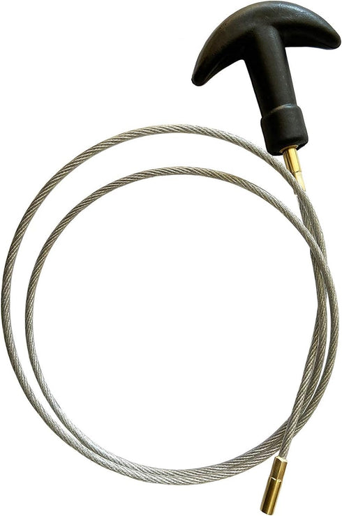 Gun Cleaning Flexible Cable Set (8''+33''), T-handle 8-32 Thread for Rifle Shotgun Pistol Handgun