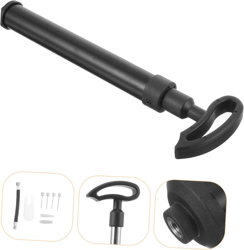 Kisangel 1Set Basketball Air Pump, Mini Hand Pump with Inflator Ball Needle for Bicycle Tires and Sports Balls