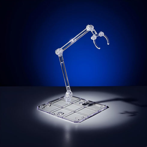 Tnyvm 1/144 Transparent Action Figure Stand, Doll Model Display Holder Base Doll Support Stand Compatible with HG RG SD