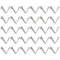 HARFINGTON 30pcs Single Button Kayak Paddle Snap Spring Clip, 9x12x55mm, 65Mn Spring Steel for Camping