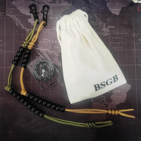 BSGB 2pcs Count Counter Counter Counter (15 inches) Ranger Pace Beads Army Ranger Pace Beads Cord Beads Distance Trail