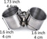 Parrot Feeding Cups Hanging Pet Animal Stainless Steel Birdcage Bowls Bird Bowls for Cage Parakeet Bird Cage Accessories Suitable Small and Medium Bird S