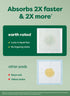 2X 2X 22 23, 40 Count Earth Rated Puppy Pads, Max Absorbency Pee Pads for Dogs, Absorbs Faster & More, Leak Prevention