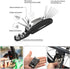 Multi-Function Bike Repair Tool Kits - 16-in-1 with Bicycle Saddle Bag, Mini Pump 120 PSI & Puncture Kit