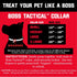 Boss Dog Tactical Collar, Red, Large
