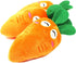 Katartizo 1 Pack Orange Soft Puppy Pet Supplies Cute Carrot Plush Chew Squeaker Sound Squeaky Toys for Dog Cat Birthday