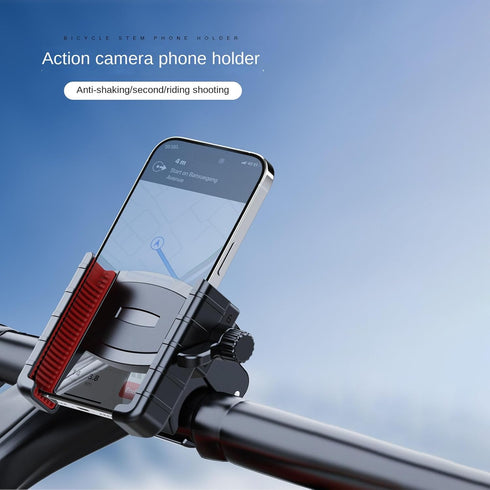 Golf Cart Phone Mount Holder, Compatible with iPhone/Galaxy/Google Pixel, EZGO/Club Car/Yamaha, Black-Red
