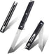 Flipper Pocket Folding Knife, DC53 Steel Blade and Black G10 Handle, with