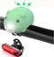 Kids Bike Lights Set for Night Riding, Rechargeable Headlight & Tail Light, 120dB Speaker, Cute Accessories for Girls &