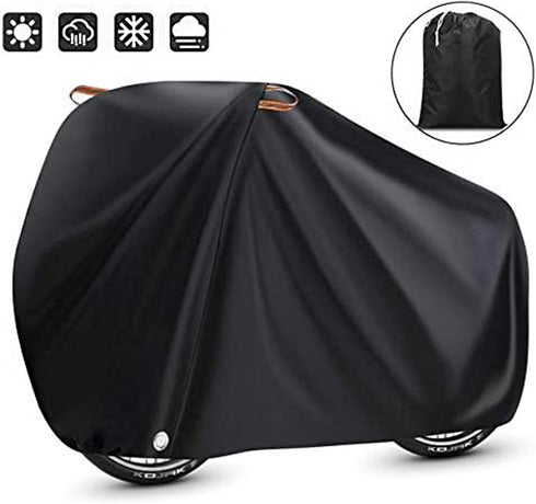 Viaky 210D Nylon Waterproof Bike Cover for 1 Bike, Anti Dust Rain UV Protection with Lock-holes Storage Bag