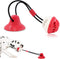 Dog Toys, Chew Toys for Aggressive Chewers, Rope Toys with Suction Cup for Puppy Dogs, Teething Puzzle Toy (Red)