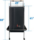Easily Pocket,68" Good Night Bird Cage Cover for Large Bird Cage with Play Top with Storage