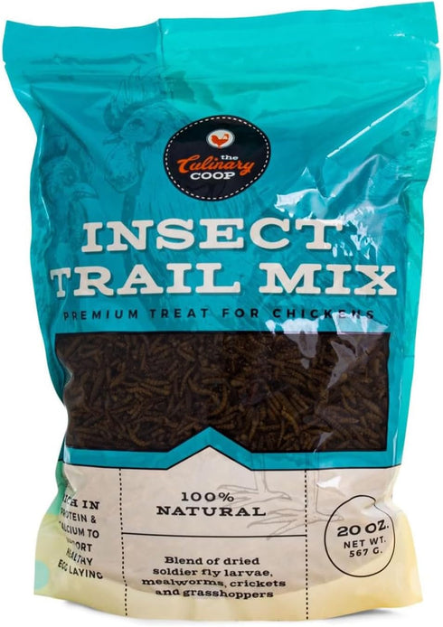 Fluker's Culinary Coop Premium Chicken Treats, Dried Insect Trail Mix, 20 oz