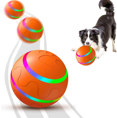 Automatic Dog Ball Toy - USB Rechargeable, Dual Mode, Soft Exterior & PC Interior for Small Breeds