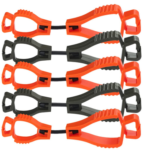 Hunters Gear Clips, 5 Pack, Secures Hats, Gloves, and Hiking Gear, Outdoor Accessories, Made in the USA