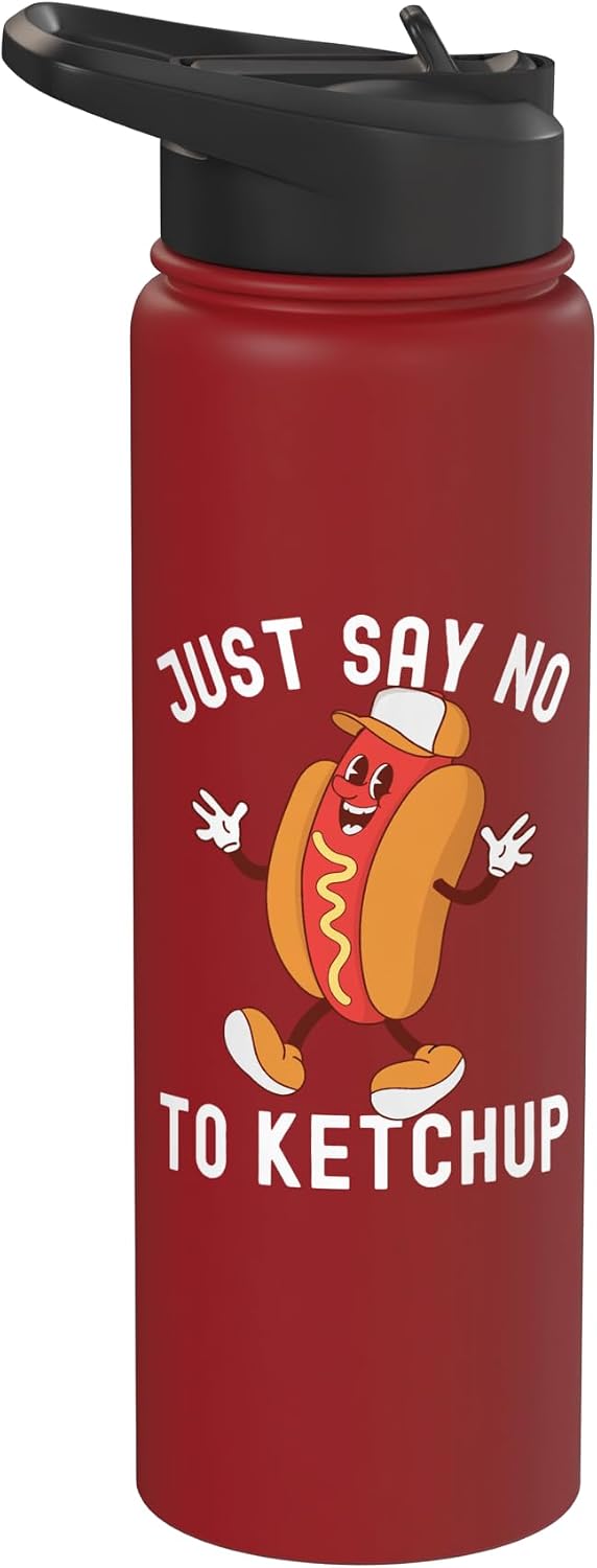 Ketchup Costume Kids I Wonder If Ketchup Loves Me Just Say No To Ketchup Shirt Ketchup Hotdog 4th of July Stainless