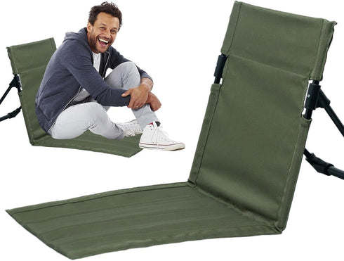 Generic Canoe Chair - Lightweight Beach Floor Chair, Folding Beach Chair | Outdoor Folding Beach Chairs, Camping Chair