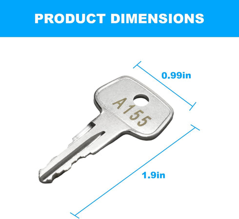 SKS roof rack key A155,Replacement Keys for Yakima SKS Roof Racks, Carriers, Crossbars(Code A155-2 pack) by VIDABTE