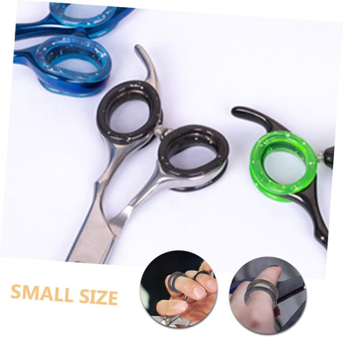10pcs Silicone Rings Scissor Inserts, Finger Grips for Grooming Shears, Refer to Pet