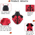 FLAdorepet Halloween Dog Ladybug Costume, Funny Winter Warm Jacket for Small Medium Dogs