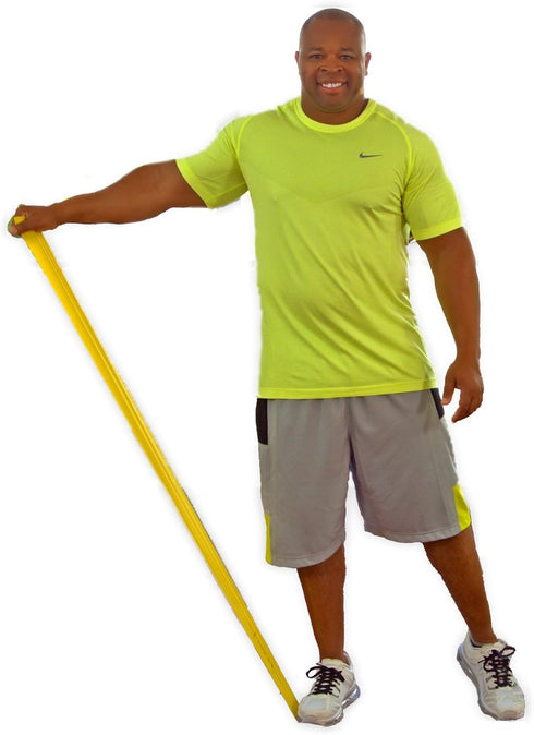 Resistance Band for Seniors - Light Resistance Exercise Band with Longer Length + Instruction Guide, Latex Free