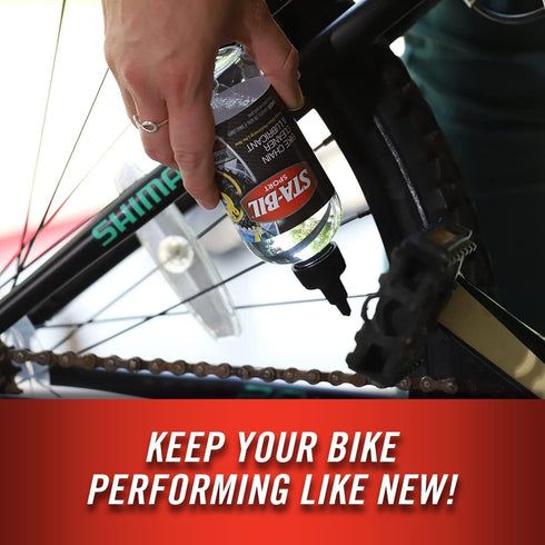 STA-BIL SPORT Bike Chain Cleaner & Lubricant - Prevents Rust on Chains, Cables, and Derailleurs, Premium Lubricant, 8oz