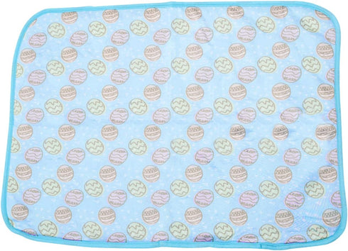 SEIS Dog Ice Pad - Ice Silk Cats Kennel Mat, Breathable Summer Cooling Pad (Blue, S)