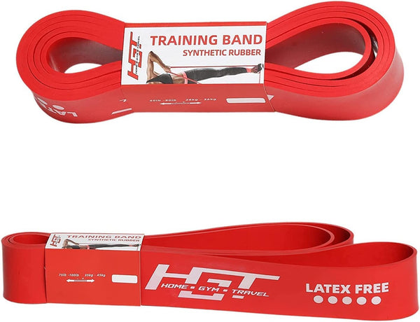 HGT Long Resistance Band - Extra Strength Latex-Free Workout Band for Stretching, Yoga & Pilates