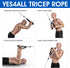 Yes4All Deluxe Tricep Rope Cable Attachment, 27 & 36 inch, 4 Colors for Gym Pull Down Rope