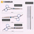 4 Set Dog Grooming Scissors Kit with Rounded Blunt Tips, Straight, Curved & Thinning Shears, Tools for Goldendoodles