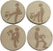weilaike Golf Ball Markers - Funny Adult Ball Marker, 4Pcs Humor Patterns, Personalized Golf Accessories for Men Women