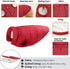ASENKU Dog Winter Coat - Waterproof Windproof Dog Jacket, Warm Pet Vest for Cold Weather (L, Red)