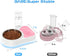 Double Dog Cat Bowls, 6.9" Dia Food Bowl and 11.6" L Water Bowl with Automatic Water Dispenser, Stainless Steel for