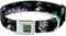 Dog Collar Seatbelt Buckle, Joker Die Laughing Haha, Black Purple Green, 15 to 26 Inches Wide