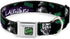 Dog Collar Seatbelt Buckle, Joker Die Laughing Haha, Black Purple Green, 15 to 26 Inches Wide