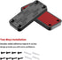 Gun Magnet Mount | 55 Lbs Rating Magnetic Gun Mount for Car, Rubber Coated Firearm Holder for Rifle, Pistol, Magazines