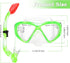 Kids Snorkel Set, Dry Top Snorkeling Gear for Youth Age 5-15, Tempered Glass Diving Mask