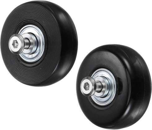uxcell 40x18mm Replacement Luggage Wheels Repair Kit with 4 PU Bearing Wheels, Washers, Wrenches & Axle Screw