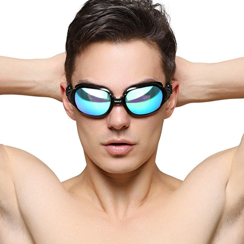 Firesara Swim Goggles - No Leaking Large Frame Wide View Pool for Women Men