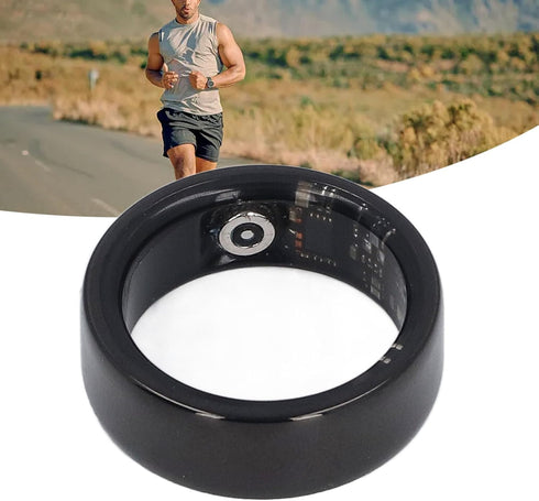 Smart Health Ring, Waterproof Fitness Pedometer for Exercise Data and Sleep Quality, Compatible with Android & iOS,