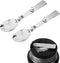 Replacement Foldable Spoon and Fork Set for Thermos Funtainer 16oz Food Jar, Stainless Steel, Dishwasher Safe