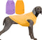 Plain Cotton Dog Shirts, Large Pet Costumes for Male & Female Dogs, Yellow & Purple, Size XXL