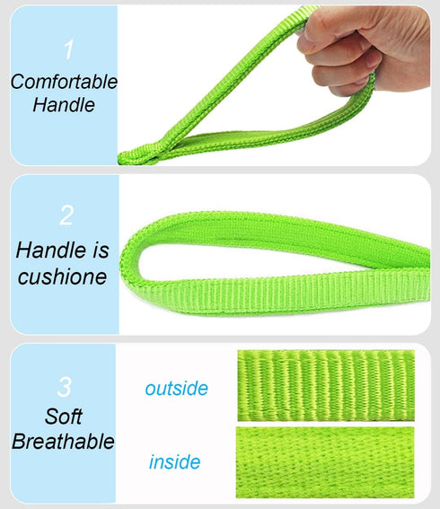 Reflective Dog Leash - 2/3/4/6/10 Foot Strong Nylon Rope Braided Heavy Duty for Large and Medium Small Dogs Walking