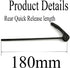 RuiLing 1 Pair Black Quick Release Bolt Lever Axle Set for Front and Rear MTB Bicycle Wheel Hub Accessories