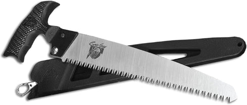 Outdoor Edge GrizSaw - Lightweight Fixed Blade Outdoor-Hunting Saw with 8.0" 65Mn Spring Steel Blade