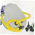 1set INOOMP Foot Operated Dual Purpose Inflator Pump for Inflatable Boats Canoes Toys Compact Aluminum Alloy Design